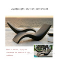 屋外スイミングプールラタンS字型の庭の椅子